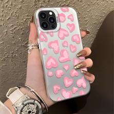 Ucuc iPhone 13 Pro Uyumlu Sert Akrilik Arka Silikon Kenar Lens Koruma Şık Baskı Kılıf