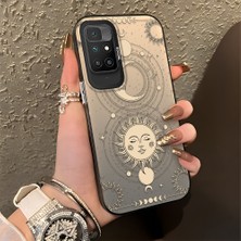 Ucuc Xiaomi Redmi 10 2022 Uyumlu Sert Akrilik Arka Silikon Kenar Lens Koruma Şık Baskı Kılıf