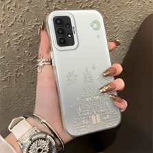 Ucuc Samsung Galaxy A23 4g/5g Uyumlu Sert Akrilik Arka Silikon Kenar Lens Koruma Şık Baskı Kılıf
