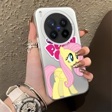 Ucuc Vivo X300 Pro Uyumlu Sert Akrilik Arka Silikon Kenar Lens Koruma Şık Baskı Kılıf