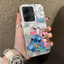 Ucuc Xiaomi Poco M6 4g Uyumlu Sert Akrilik Arka Silikon Kenar Lens Koruma Şık Baskı Kılıf
