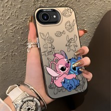 Ucuc iPhone 17E Uyumlu Sert Akrilik Arka Silikon Kenar Lens Koruma Şık Baskı Kılıf