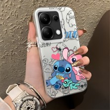 Ucuc Xiaomi Redmi Note 13 Pro 4g Uyumlu Sert Akrilik Arka Silikon Kenar Lens Koruma Şık Baskı Kılıf