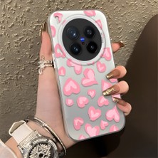 Ucuc Vivo X300 Pro Uyumlu Sert Akrilik Arka Silikon Kenar Lens Koruma Şık Baskı Kılıf