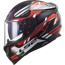 Ls2 Challenger Spin Kapalı Kask Siyah-Kırmızı