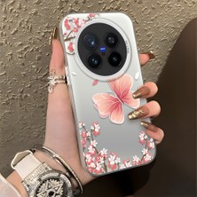 Ucuc Vivo X300 Pro Uyumlu Sert Akrilik Arka Silikon Kenar Lens Koruma Şık Baskı Kılıf
