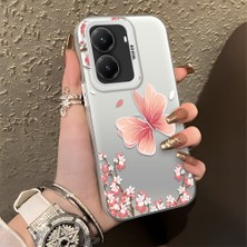 Ucuc Xiaomi Poco X7 Pro Uyumlu Sert Akrilik Arka Silikon Kenar Lens Koruma Şık Baskı Kılıf