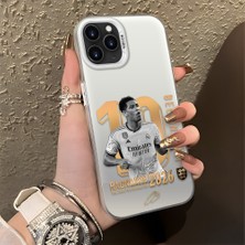 Ucuc iPhone 11 Pro Max Uyumlu Sert Akrilik Arka Silikon Kenar Lens Koruma Şık Baskı Kılıf
