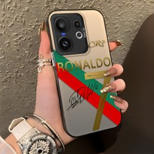 Ucuc Vivo X200 Fe Uyumlu Sert Akrilik Arka Silikon Kenar Lens Koruma Şık Baskı Kılıf