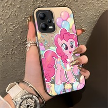 Ucuc Xiaomi Poco X5 Uyumlu Sert Akrilik Arka Silikon Kenar Lens Koruma Şık Baskı Kılıf
