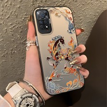 Ucuc Xiaomi Redmi Note 12 Pro 4g Uyumlu Sert Akrilik Arka Silikon Kenar Lens Koruma Şık Baskı Kılıf