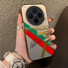 Ucuc Vivo X300 Uyumlu Sert Akrilik Arka Silikon Kenar Lens Koruma Şık Baskı Kılıf