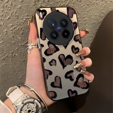 Ucuc Vivo X300 Pro Uyumlu Sert Akrilik Arka Silikon Kenar Lens Koruma Şık Baskı Kılıf