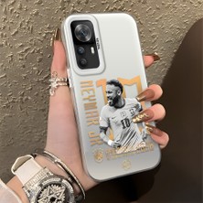 Ucuc Xiaomi Redmi K50 Ultra Uyumlu Sert Akrilik Arka Silikon Kenar Lens Koruma Şık Baskı Kılıf
