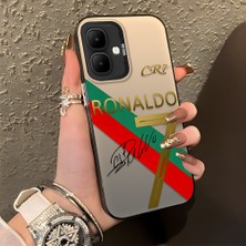 Ucuc Infinix Smart 10 Uyumlu Sert Akrilik Arka Silikon Kenar Lens Koruma Şık Baskı Kılıf