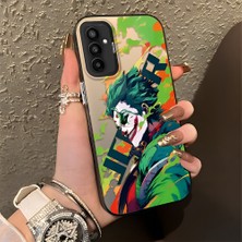 Ucuc Samsung Galaxy F23 Uyumlu Sert Akrilik Arka Silikon Kenar Lens Koruma Şık Baskı Kılıf