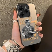 Ucuc Tecno Spark 20 Pro 4g/5g Uyumlu Sert Akrilik Arka Silikon Kenar Lens Koruma Şık Baskı Kılıf