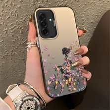 Ucuc Samsung Galaxy A26 Uyumlu Sert Akrilik Arka Silikon Kenar Lens Koruma Şık Baskı Kılıf