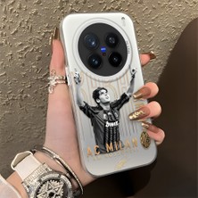 Ucuc Vivo X200 Pro Uyumlu Sert Akrilik Arka Silikon Kenar Lens Koruma Şık Baskı Kılıf