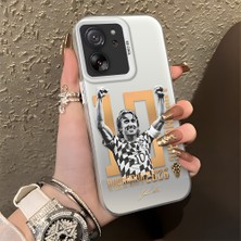 Ucuc Xiaomi Mi 13T Pro/mi 13T Uyumlu Sert Akrilik Arka Silikon Kenar Lens Koruma Şık Baskı Kılıf