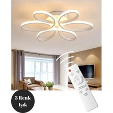 Lzy Avize Store Yonca 6’lı Beyaz Plafonyer – Salon, Mutfak, Çocuk Odası, Yemek Masası ve Antre Için Modern LED