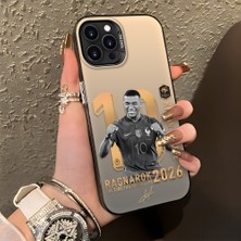 Ucuc iPhone 14 Pro Uyumlu Sert Akrilik Arka Silikon Kenar Lens Koruma Şık Baskı Kılıf