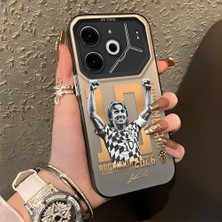 Ucuc Tecno Pova 6/pova 6 Pro 5g Uyumlu Sert Akrilik Arka Silikon Kenar Lens Koruma Şık Baskı Kılıf