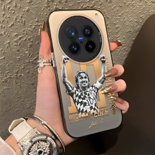 Ucuc Vivo X200 Pro Uyumlu Sert Akrilik Arka Silikon Kenar Lens Koruma Şık Baskı Kılıf