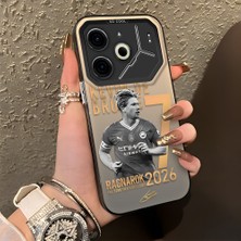 Ucuc Tecno Pova 6/pova 6 Pro 5g Uyumlu Sert Akrilik Arka Silikon Kenar Lens Koruma Şık Baskı Kılıf