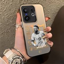 Ucuc Vivo X200 Fe Uyumlu Sert Akrilik Arka Silikon Kenar Lens Koruma Şık Baskı Kılıf
