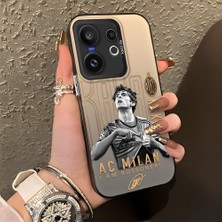 Ucuc Vivo X200 Fe Uyumlu Sert Akrilik Arka Silikon Kenar Lens Koruma Şık Baskı Kılıf