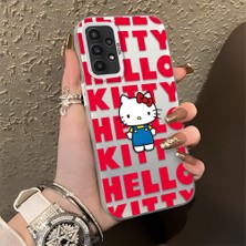 Ucuc Samsung Galaxy A23 4g/5g Uyumlu Sert Akrilik Arka Silikon Kenar Lens Koruma Şık Baskı Kılıf