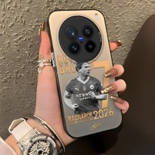Ucuc Vivo X200 Pro Uyumlu Sert Akrilik Arka Silikon Kenar Lens Koruma Şık Baskı Kılıf