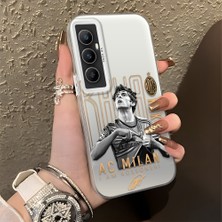 Ucuc Realme C65 4g Uyumlu Sert Akrilik Arka Silikon Kenar Lens Koruma Şık Baskı Kılıf