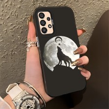 Ucuc Samsung Galaxy A33 Uyumlu Sert Akrilik Arka Silikon Kenar Lens Koruma Şık Baskı Kılıf