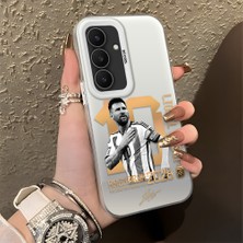 Ucuc Samsung Galaxy S25 Fe Uyumlu Sert Akrilik Arka Silikon Kenar Lens Koruma Şık Baskı Kılıf