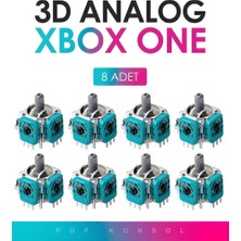 8 Adet Xbox Series S x One 3D Analog Joystick Motor Kol Tamir Yedek Parça