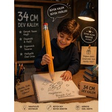 Seymen Bıçakçılık 34 cm Dev Boy Kalem Jumbo Kalem Büyük Boy Hediyelik Kalem Eğlenceli Yazı Kalemi Çocuklar Için