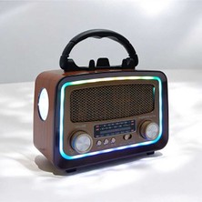 Everton Rt-730 Bluetooth Usb-Micro Sd Saatli Nostaljik Radyo