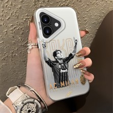 Ucuc iPhone 17 Uyumlu Sert Akrilik Arka Silikon Kenar Lens Koruma Şık Baskı Kılıf