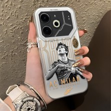 Ucuc Tecno Pova 6/pova 6 Pro 5g Uyumlu Sert Akrilik Arka Silikon Kenar Lens Koruma Şık Baskı Kılıf