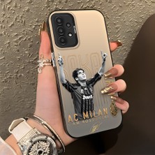 Ucuc Samsung Galaxy A13 4g/5g Uyumlu Sert Akrilik Arka Silikon Kenar Lens Koruma Şık Baskı Kılıf