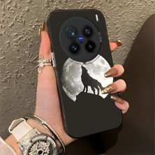 Ucuc Vivo X200 Pro Uyumlu Sert Akrilik Arka Silikon Kenar Lens Koruma Şık Baskı Kılıf