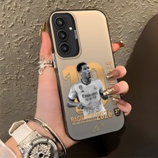Ucuc Samsung Galaxy S23 Fe Uyumlu Sert Akrilik Arka Silikon Kenar Lens Koruma Şık Baskı Kılıf