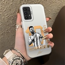 Ucuc Samsung Galaxy A23 4g/5g Uyumlu Sert Akrilik Arka Silikon Kenar Lens Koruma Şık Baskı Kılıf