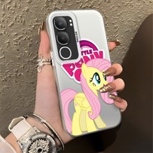 Ucuc Vivo Y19S 4G/Y19S Pro Uyumlu Sert Akrilik Arka Silikon Kenar Lens Koruma Şık Baskı Kılıf