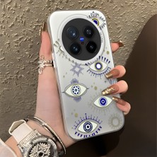 Ucuc Vivo X200 Pro Uyumlu Sert Akrilik Arka Silikon Kenar Lens Koruma Şık Baskı Kılıf