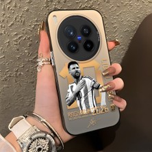 Ucuc Vivo X300 Pro Uyumlu Sert Akrilik Arka Silikon Kenar Lens Koruma Şık Baskı Kılıf