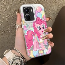 Ucuc Vivo Y02S Uyumlu Sert Akrilik Arka Silikon Kenar Lens Koruma Şık Baskı Kılıf