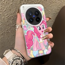 Ucuc Vivo X300 Pro Uyumlu Sert Akrilik Arka Silikon Kenar Lens Koruma Şık Baskı Kılıf